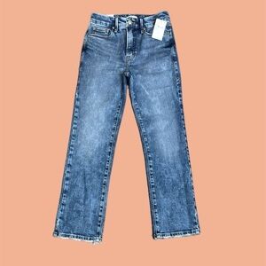 NWT Good American Good Legs High-Rise Vintage Straight Jeans Medium Wash 4/27